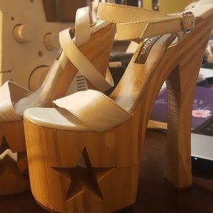 Platform Wooden Heel